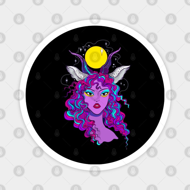 Bride of Cernunnos (Goddess) Magnet by Morrigan Austin